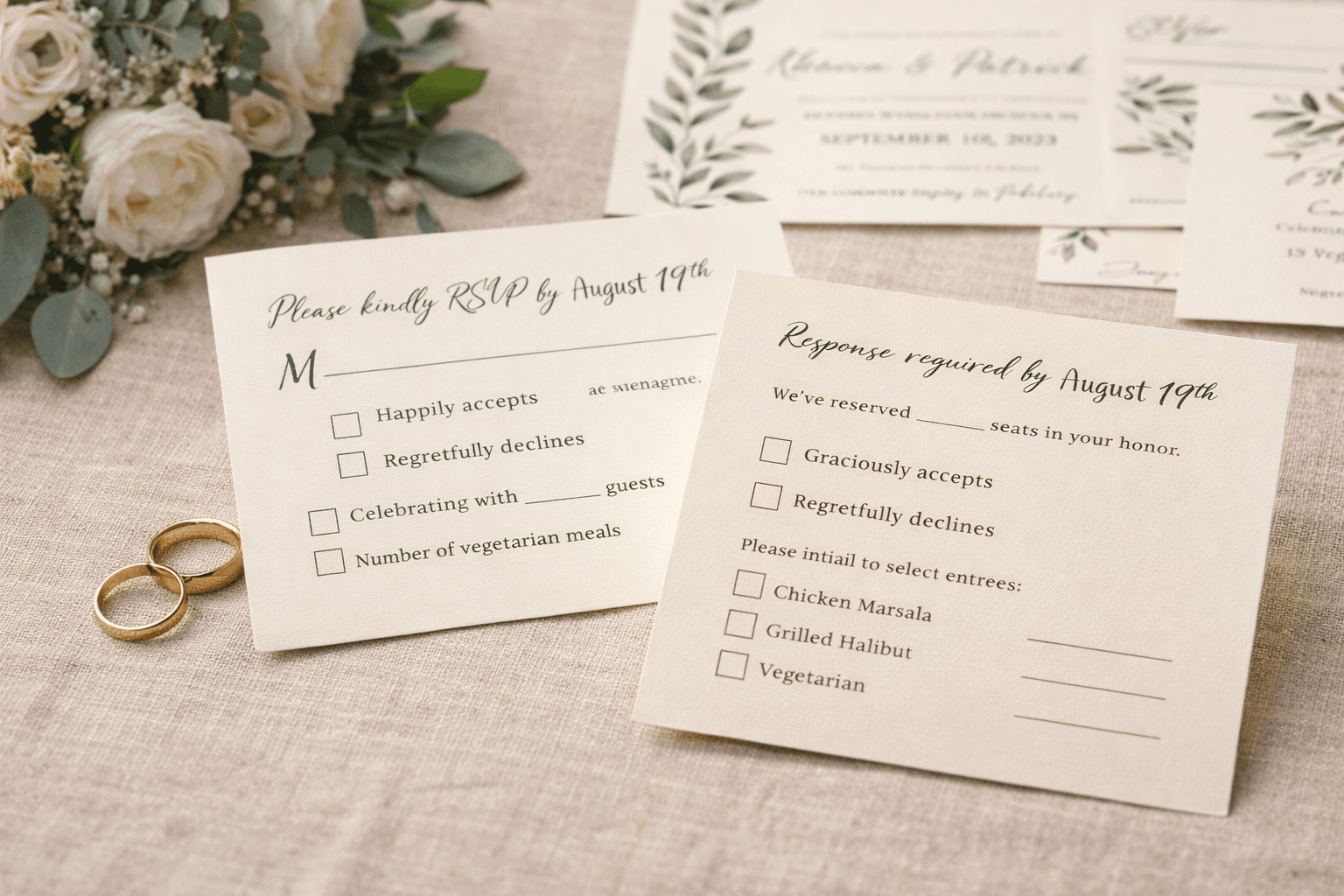 Wedding RSVP Wording That Gets People to Actually Respond