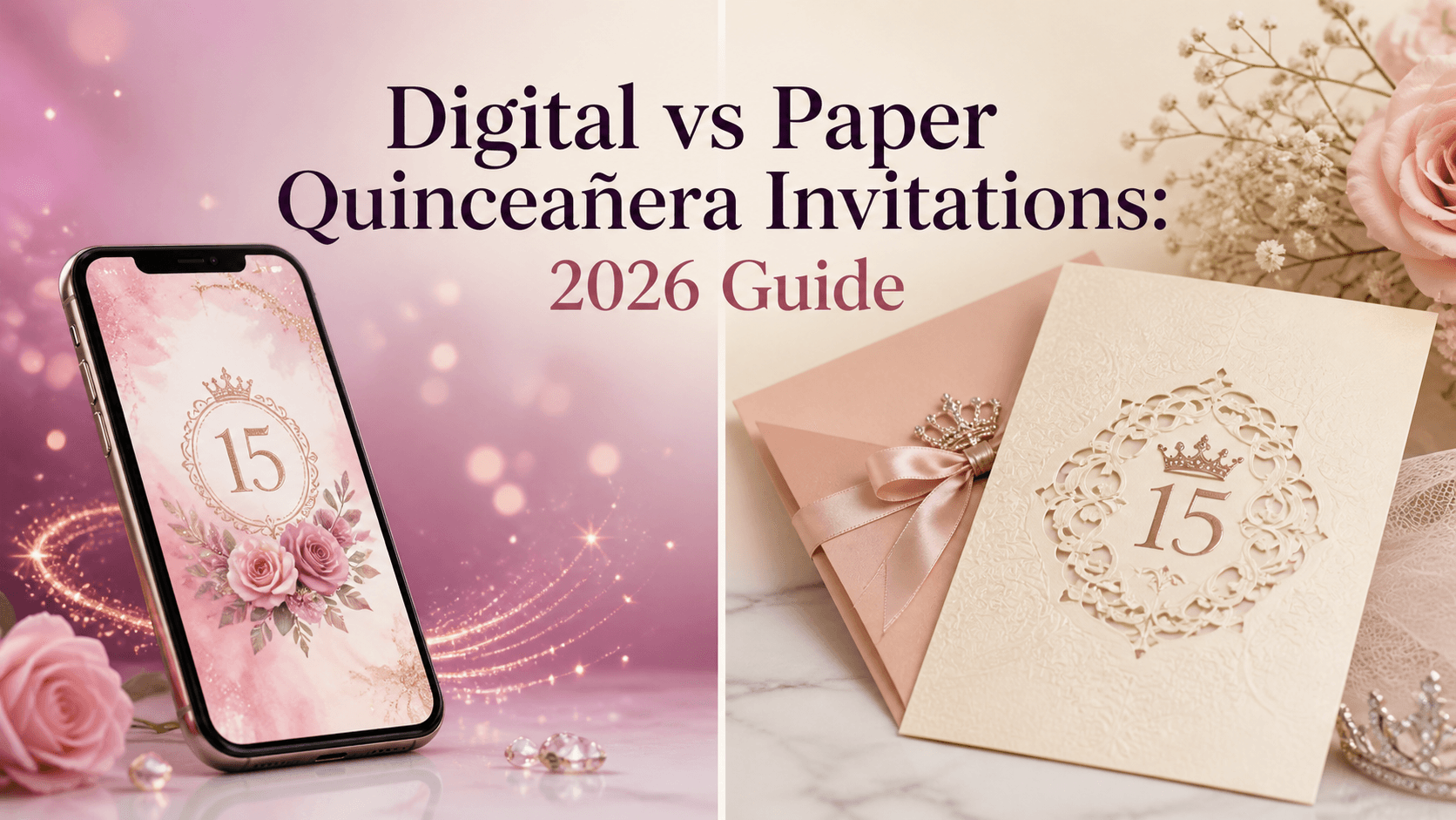 Digital vs Paper Quinceañera Invitations: 2026 Guide