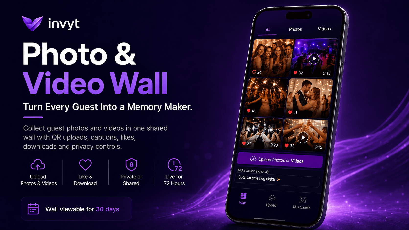 Turn Every Guest Into a Memory Maker with Invyt’s Photo & Video Wall