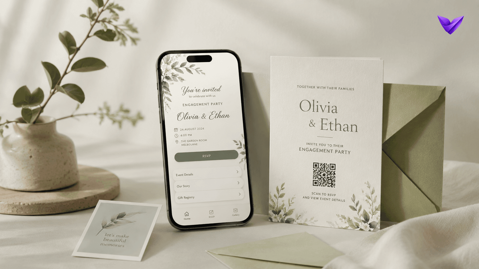 Save Money with Digital Invitations, RSVPs & Memory Pages